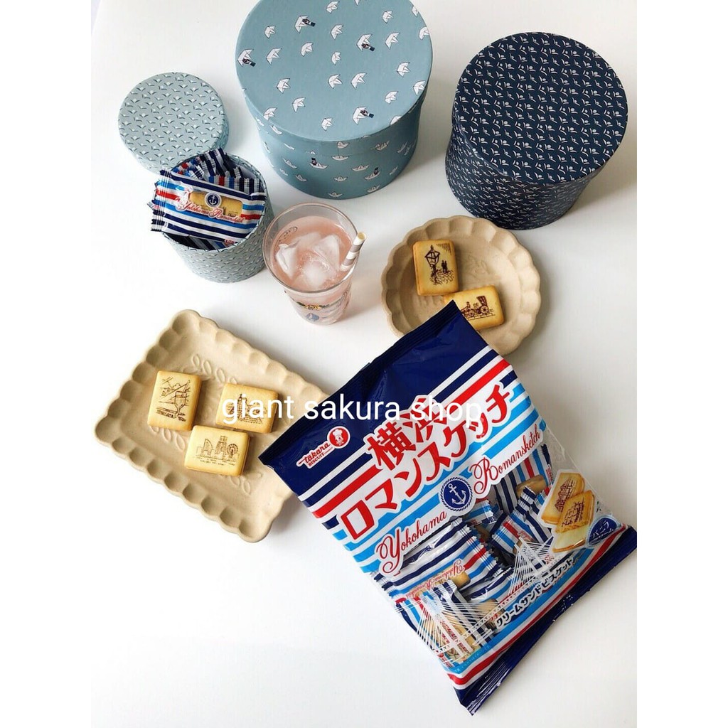 Takara Yokohama Romansketch Cream & Sand / snack jepang / makanan jepang / biskuit jepang