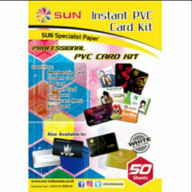 

Kertas PVC ID Card 0,76 SUN WHITE