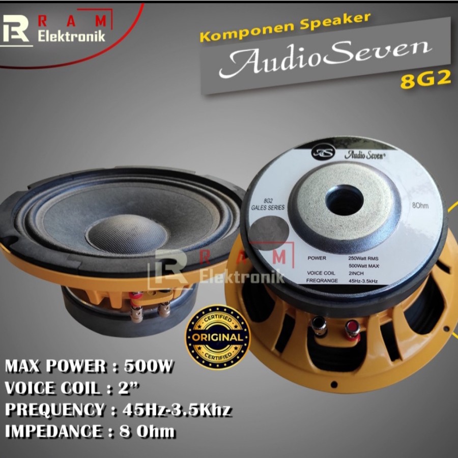 Speaker Komponen Audio Seven 8G2
