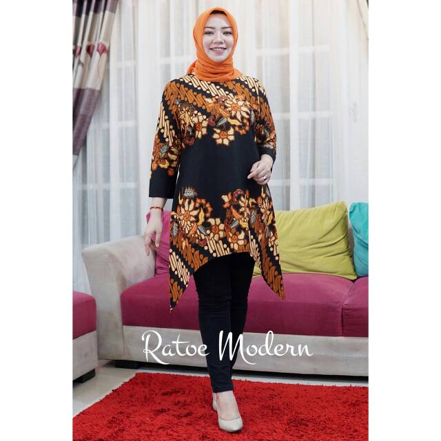 Tunik Batik Murah Tunik Batik Jumputan Modern Model Terbaru Jual