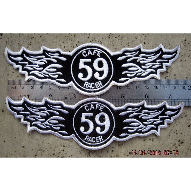 CAFE RACER 59 PATCH BORDIR NORTON BSA TRIUMPH HONDA