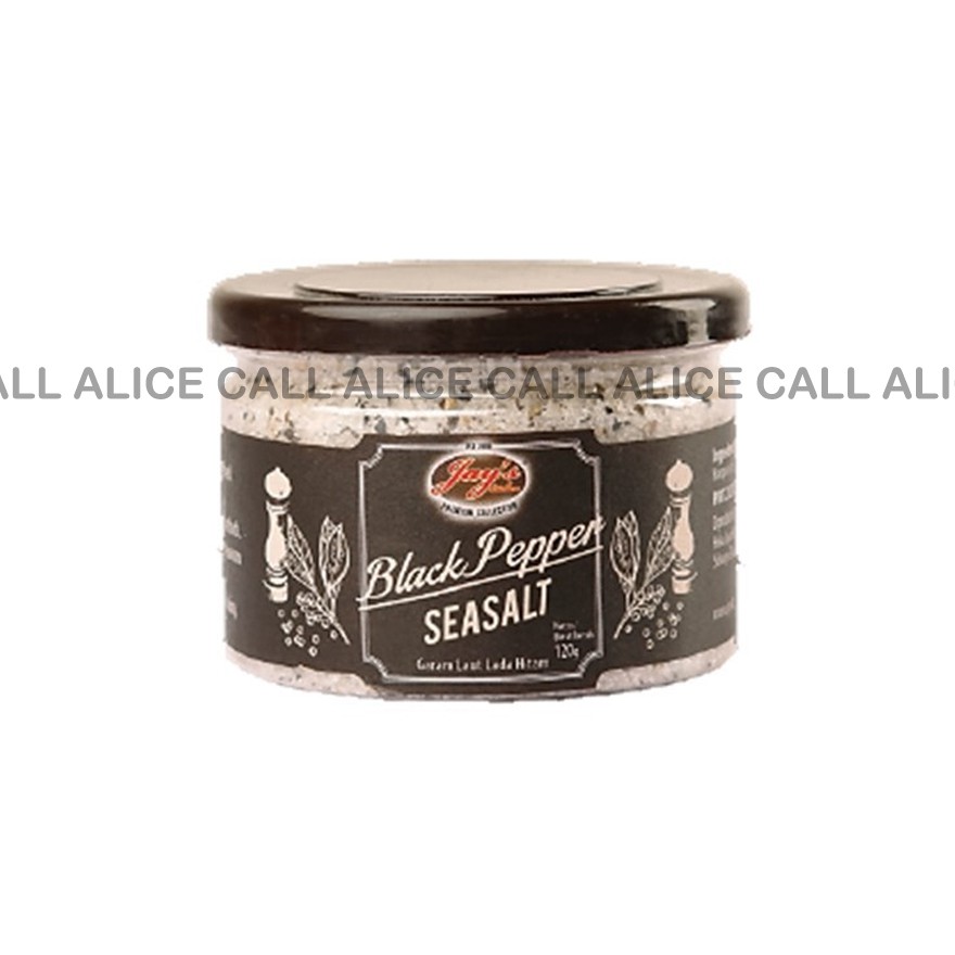 

JAY'S BLACK PEPPER SEA SALT 120GR JAYS GARAM LAUT