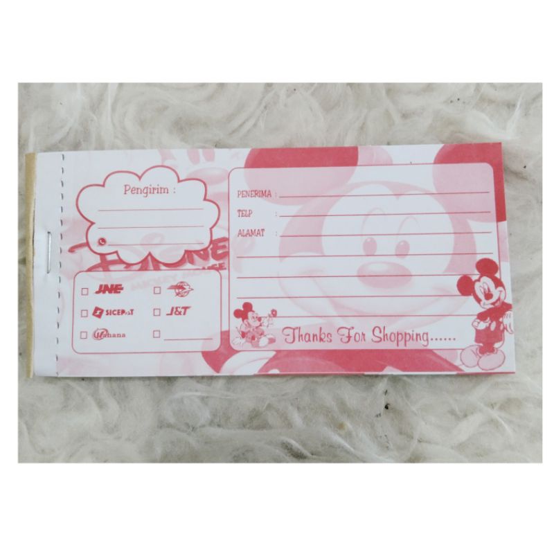 

label pengiriman olshop murah isi 100 lembar