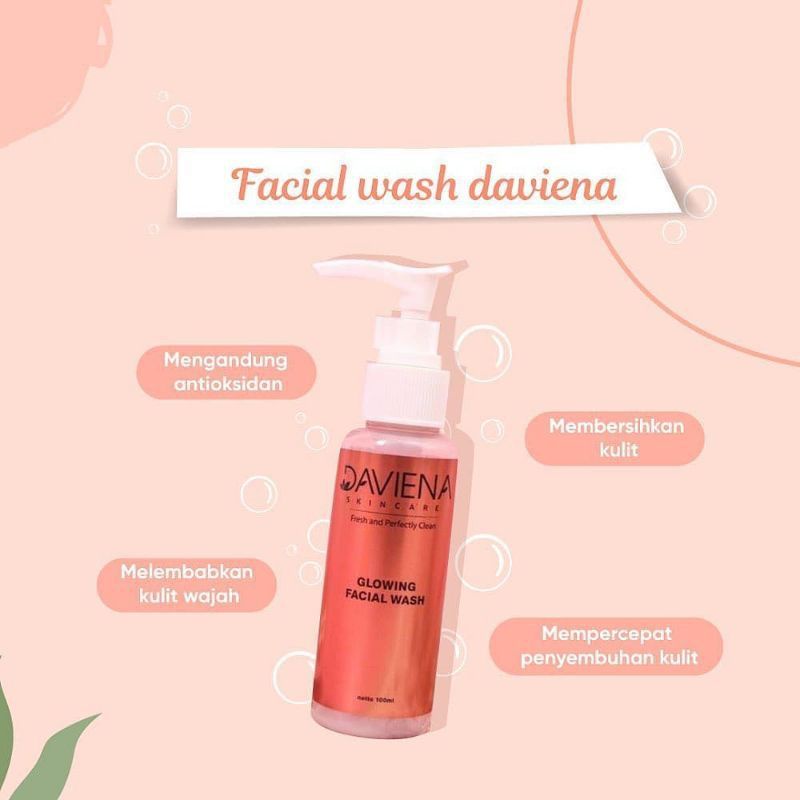 Facial Wash Foam Glowing Daviena Skincare Davienaskincareofficial Davina Devina Lampung Surabaya Jakarta Sabun Pencerah Pemutih Wajah Glowing Bpom Daviena Skincare