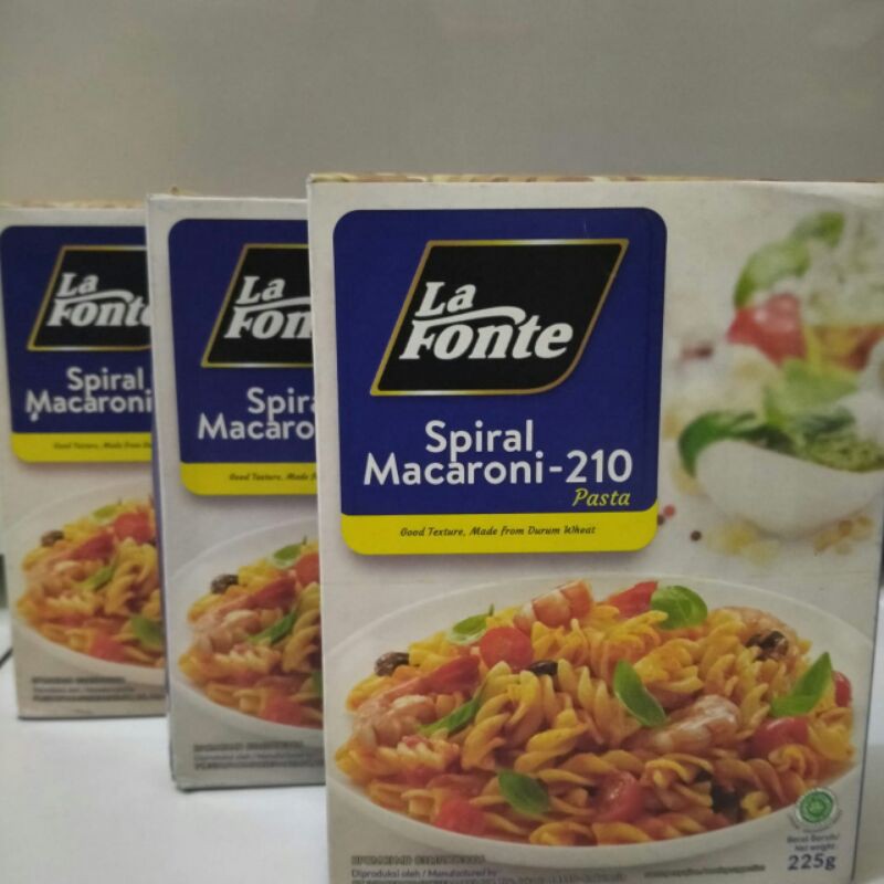 

Spiral Macaroni La Fonte-10/Pasta 225 Gram