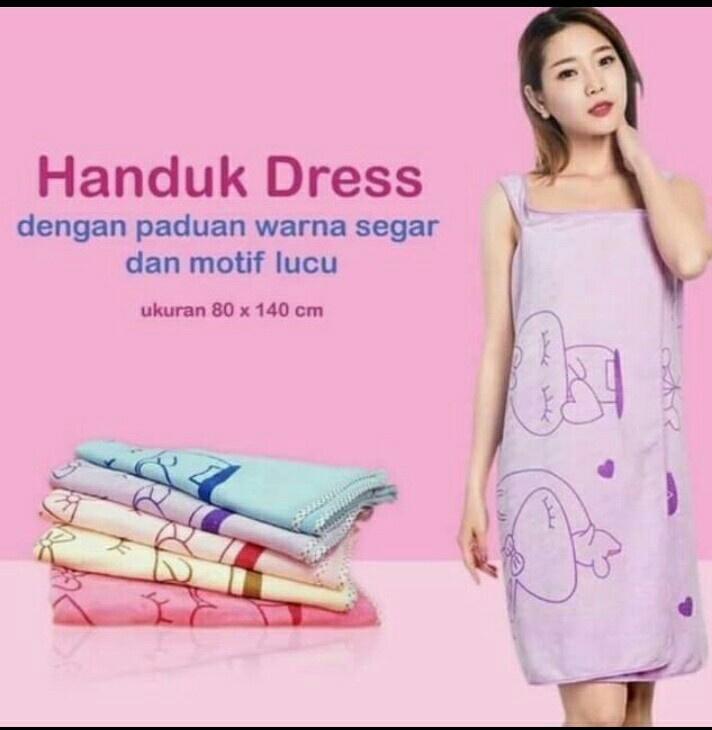 Baju Handuk Multifungsi - Handuk Kimono Mandi - Wearable Towel