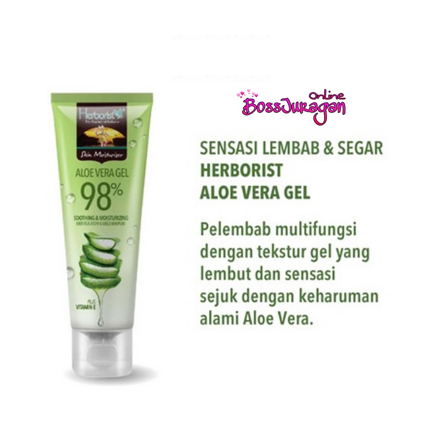 (BOSS) Herborist Aloe Vera Gel TUBE 100gr | Herborist Aloe Vera Gel JAR 250gr | Herboris