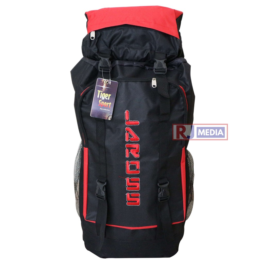 Tas Carrier Laros Warna Merah Tas Ransel Camping Ransel Outdoor Kuat Tebal Berkualitas Tas Mendaki Muncak Hiking Rafting Traveling Mudik Kapasitas Besar Jahitan Kuat