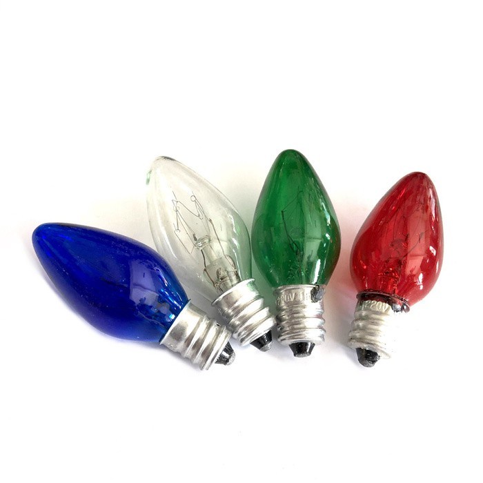 Lampu Cabe E12 E 12 C7 10W 10 W Merah Biru Kuning Hijau Putih 10 Watt