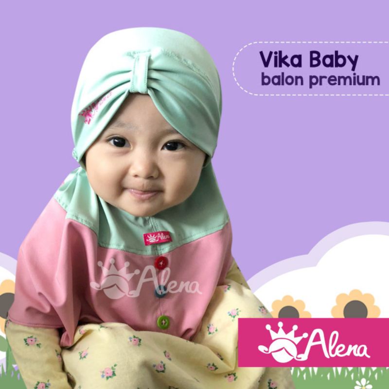 Jilbab Bayi / Hijab Anak/ Kerudung Baby Alena Vika (ORI Alena Hijab)