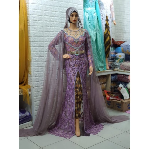 TERBARU KEBAYA AKAD  MEWAH FULL PAYET BEREKOR//KEBAYA AKAD MODREN/EBAYA PESTA BEST SELER