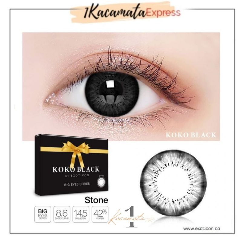 SOFTLENS WARNA EXOTICON X2 KOKO BLACK