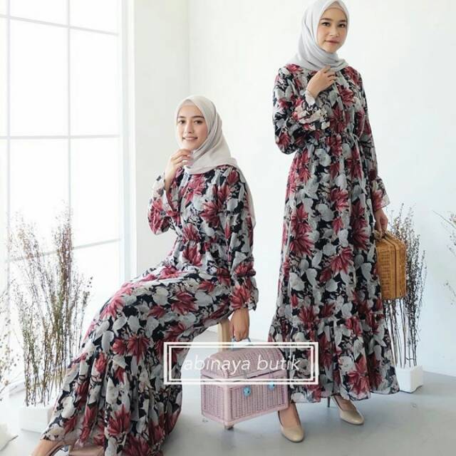 Floral dres Sz A by Abinaya ❌sold by ig❌