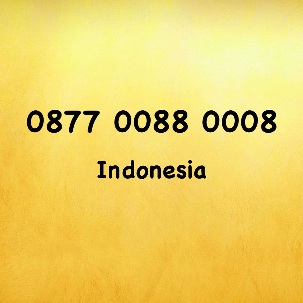 Nomor Cantik XL Bebas Variasi 3 Angka - 008 - 0808 - 0877 0088 0008