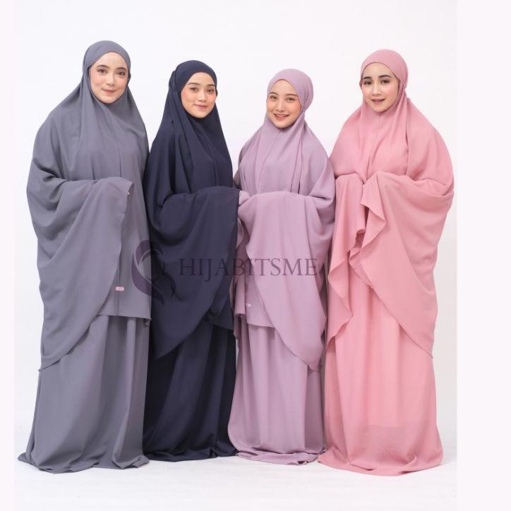 Koleksi Terbaru.. Mukena Dewasa Polos Treveling Mukena Meiza by Hijabitsme