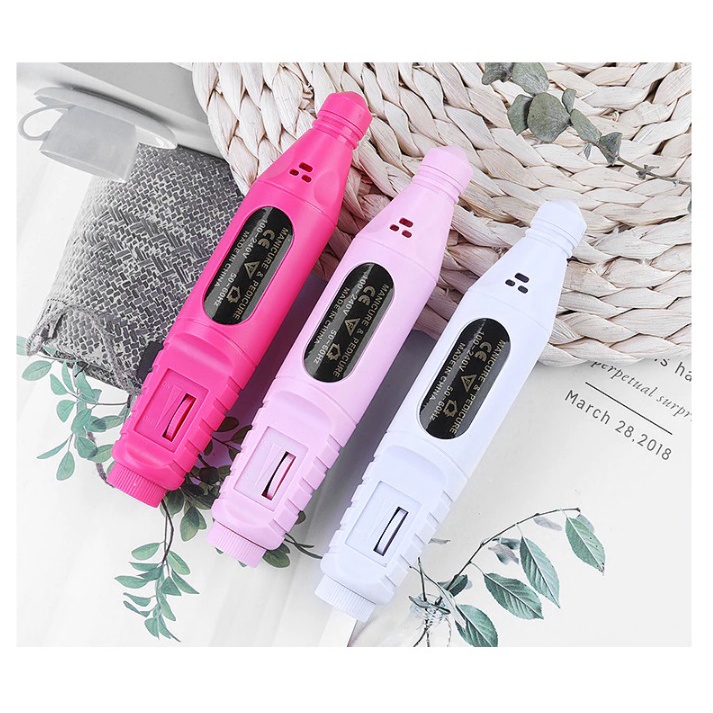 Electric Nail Machine Bor Gerinda Ukir Electric Nail Drill Grinding Manicure Machine Mesin Kikir Amplas Kuku Listrik Nail Art Pen Set Bor Mini Gerinda Listrik