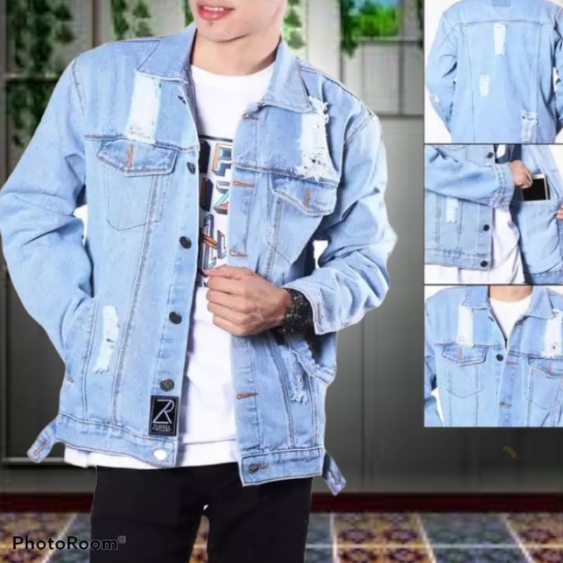 SEVENTYONE - Jaket Jean Ripped Skinny Jeans Hijau Army Strecht Soft Jeans