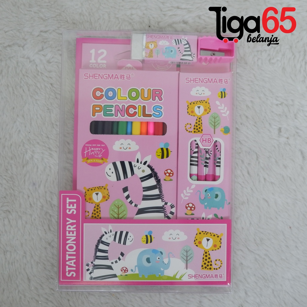 365 STATIONERY SET #41172 Buku &amp; Alat Tulis Anak / Karakter Fancy Gambar Lucu