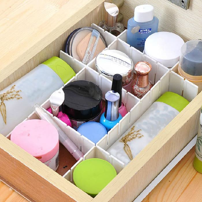 Drawner 6 Sekat Pembagi Laci Lemari Drawer Organizer Pembatas