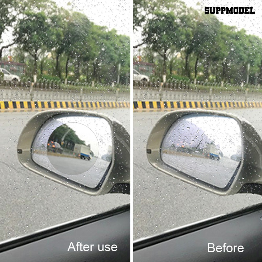 Supmodel 2Pcs Rainproof Anti-fog Anti-glare Car Rearview Mirror Protective Film Sticker