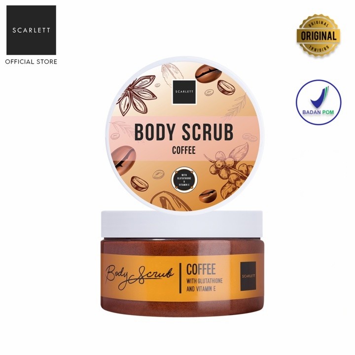 ✨ AKU MURAH ✨Scarlett Whitening Body Scrub Coffee