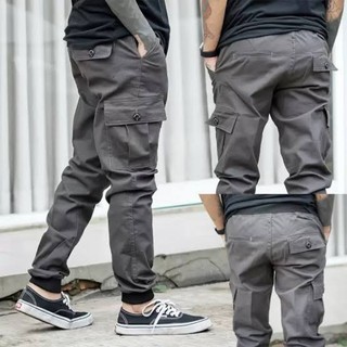  COD celana  chino cargo jogger panjang  cowok  HITAM 