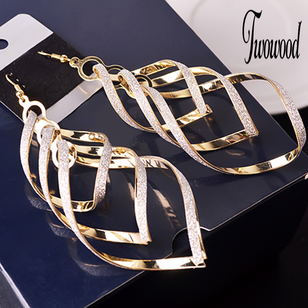 Anting Hook Multi layer Bahan Alloy Untuk Pesta