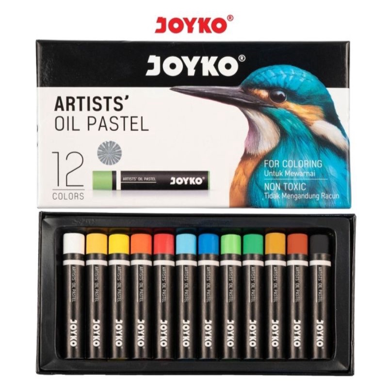 

JOYKO ARTISTS OIL PASTEL 1 SET ISI 12 WARNA OP-12ART