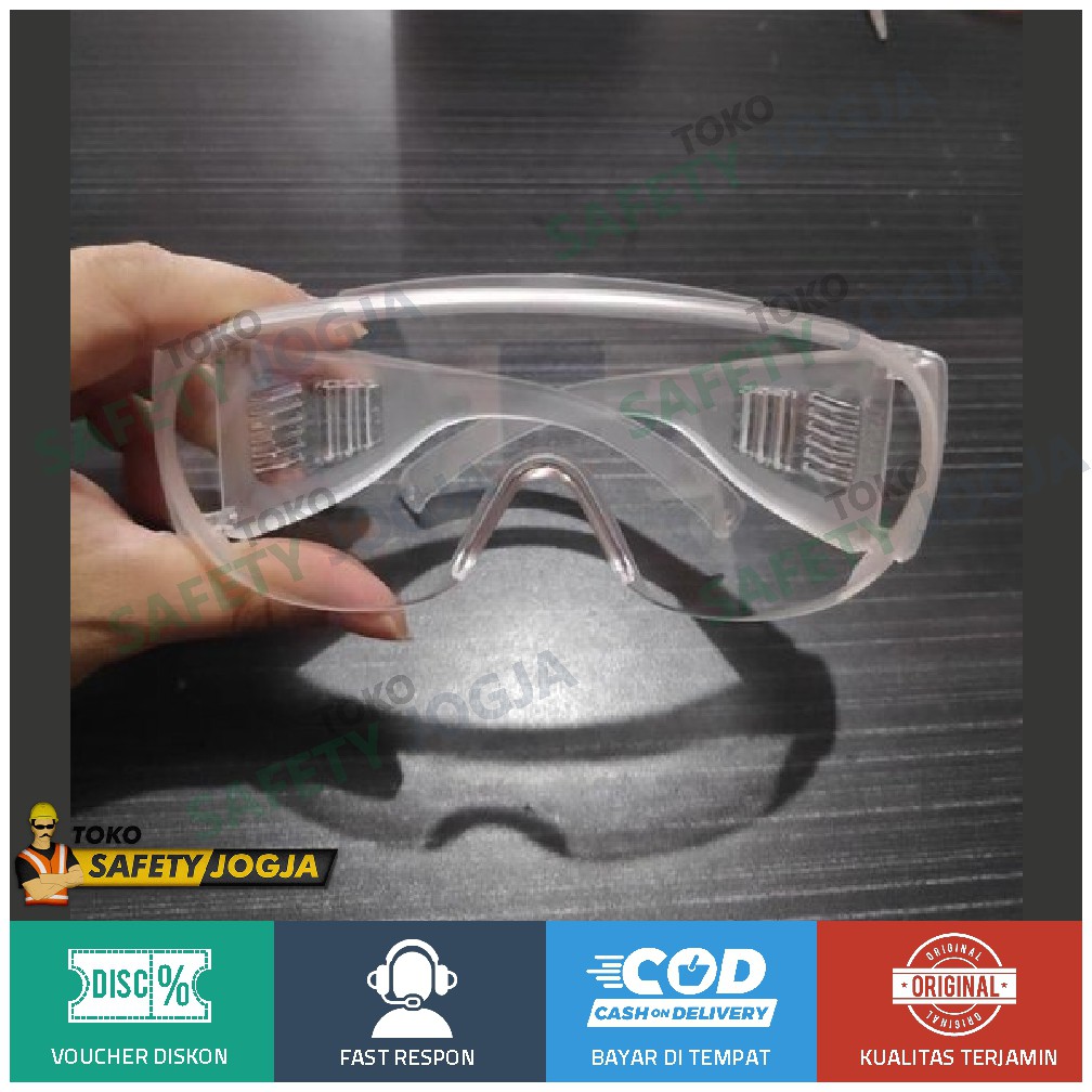 KACAMATA SAFETY GOGGLE APD K3 ATRIBUT MEDIS