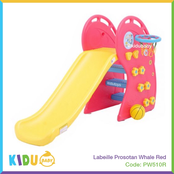 Labeille Prosotan Anak Whale KC510 Biru Hijau Merah / Prosotan Whale Slide Kidu Baby