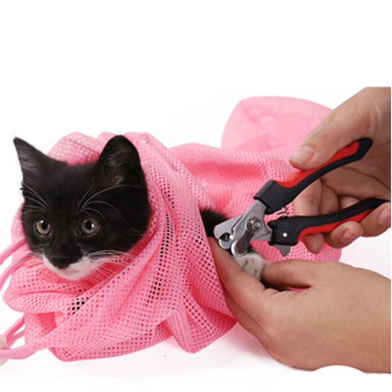 Alat Mandi Tas Kantong Jaring Kucing Anjing Cat Grooming Bathing Restrain Bag Cat Washing Bag