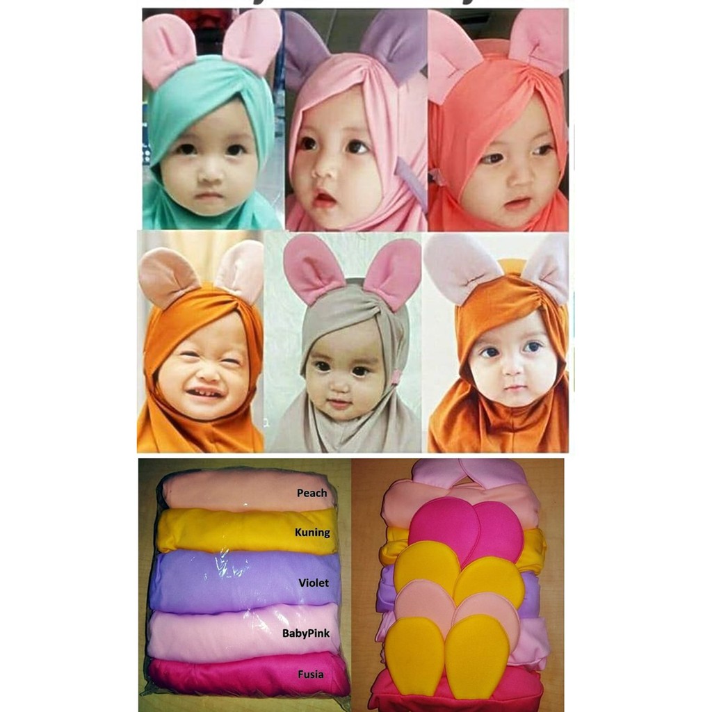 Jilbab Anak Hijab Baby Bunny Kerudung Anak Baju Muslim Anak
