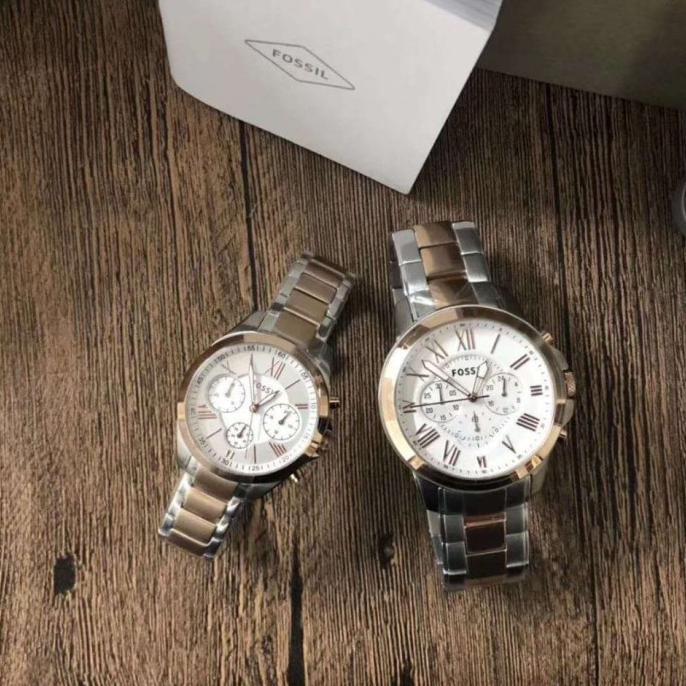 Grosir Jam Tangan Couple Merk Fossil Type Fs4736 Andini.Marketplace