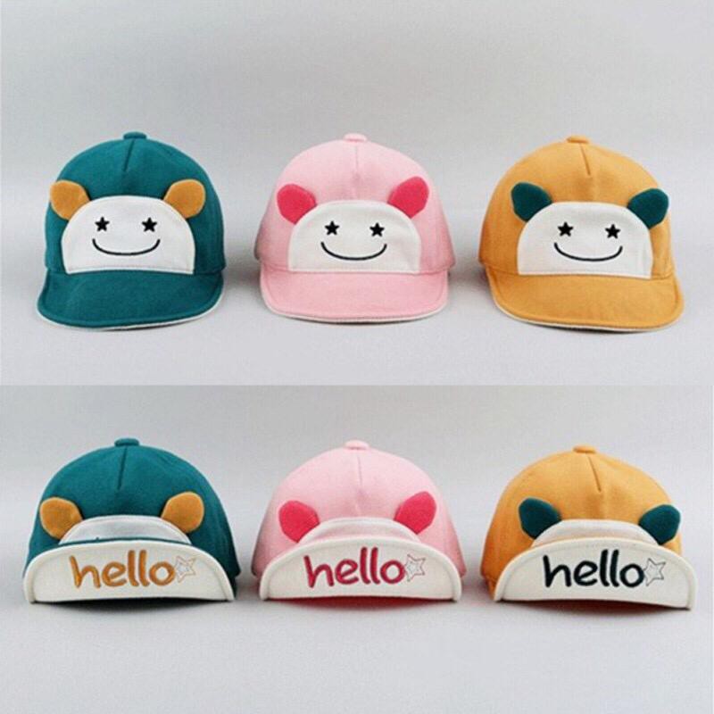 Topi Fashion Baseball Karakter Lucu HELLO 6- 36 bulan