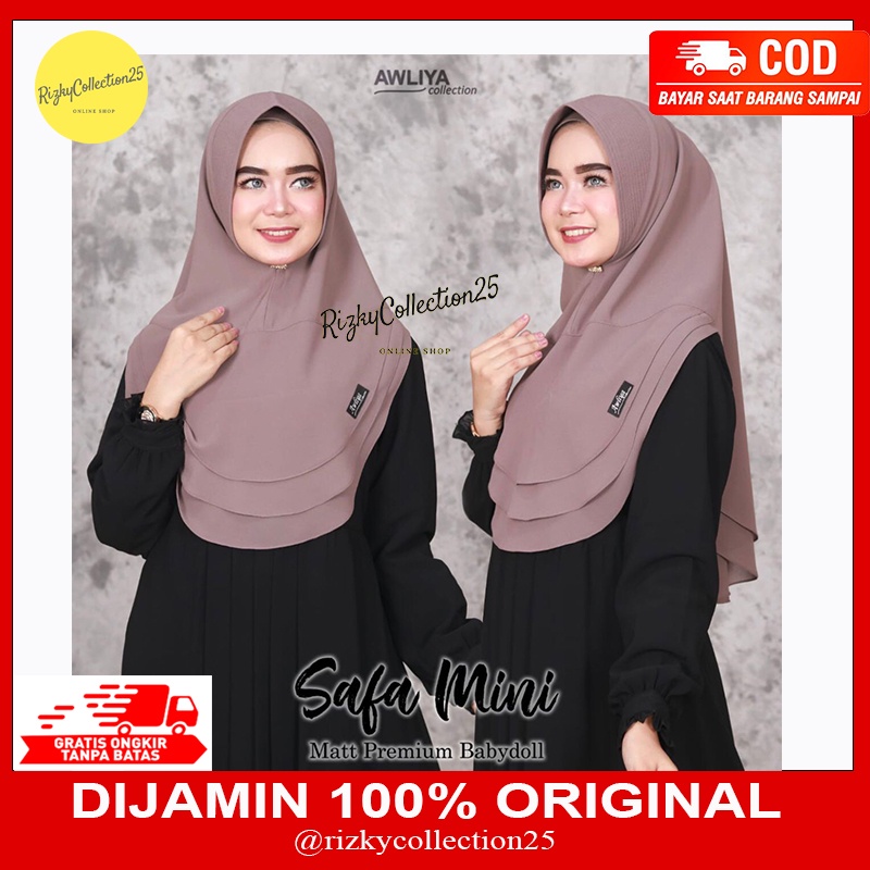 KHIMAR AWLIYA COLLECTION/KHIMAR SAFA MINI ORIGINAL AWLIYA/ KHIMAR ORI AWLIYA