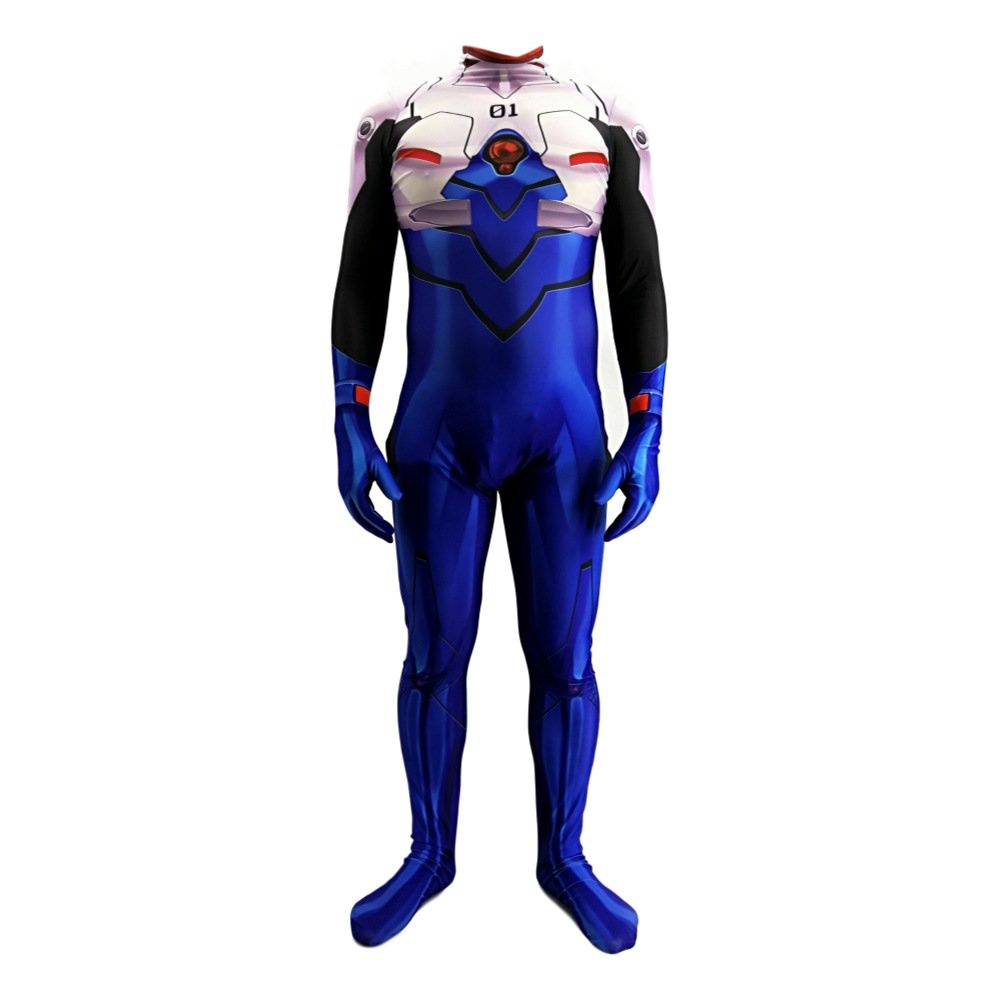 Anime EVA Ikari Shinji Cosplay Costume Plugsuit Zentai Bodysuit Suit Jumpsuits Evangelion Halloween