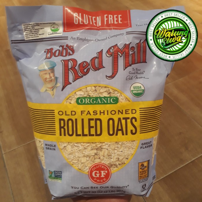 

bob's red mill organic old fashioned rolled oats gluten free 907 gram