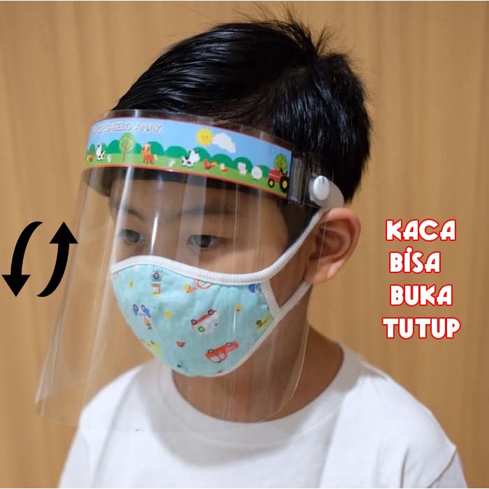 CINTAKA / CLENCY FACE SHIELD ANAK / PELINDUNG WAJAH ANAK / FACE SHIELD ARCYLIC KARAKTER / ARCYLIC NAIK TURUNTKX009/TKW009