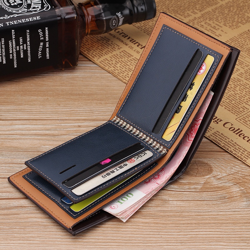 Dompet Lipat Kulit Pria Import Men Fashion Wallet