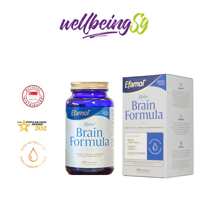 Wellbeingsg - Efamol Efalex 240 Capsules  - Optimal Brain Performance