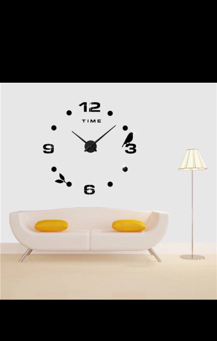 Jam Dinding Besar Diy Giant Wall Clock Quartz Creative Design 80-130cm - Diy-104