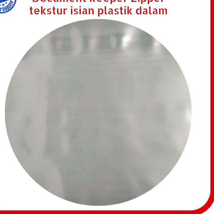 

Ω NEW Clear Holder Zipper / Document Keeper zipper / Map Risleting Isi 20Lembar Biru CFD1...