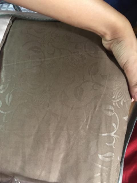 Bed Cover Set Emboss Mix 2 Warna Coffe T.30 Cm Uk.160 / 180 X 200