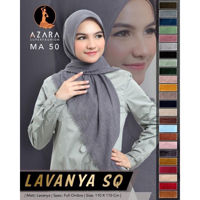 JILBAB SEGI EMPAT LAVANYA SQ SEGIEMPAT ORI BY AZARA COTTON RAWIS 110 X 110 HARGA GROSIR