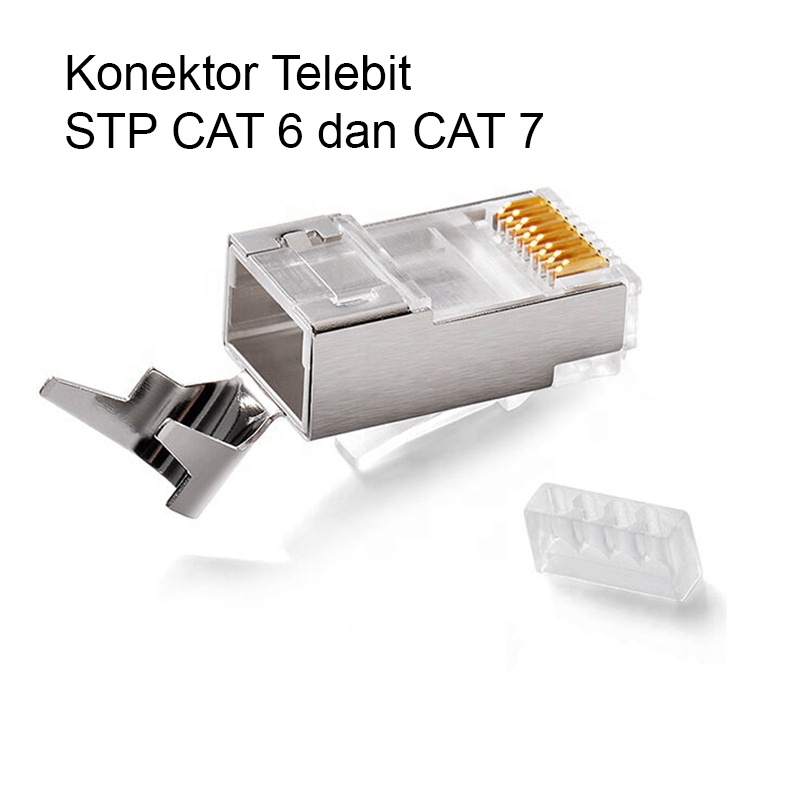 Konektor RJ45 GOLD PLATED STP CAT 6 TELEBIT