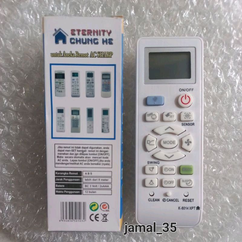 REMOT AC SHARP ION PLASMACLUSTER MULTI/UNIVERSAL CHUNG HE