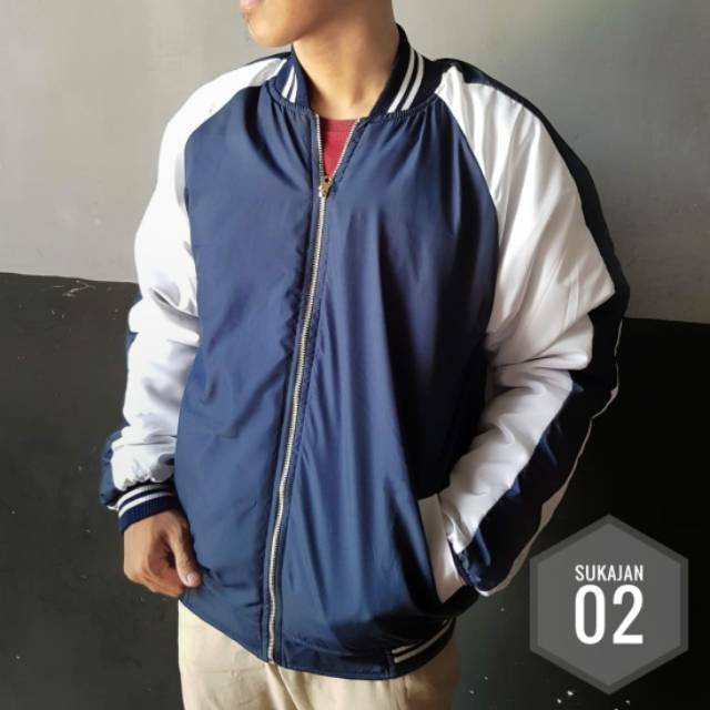 [BAYAR DITEMPAT] Bomber Sukajan bahan parasut tebal L XL XXL | Jaket Sukajan | Bomber Pria Sukajan