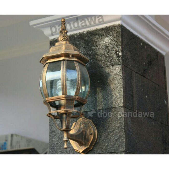 lampu dinding teras pilar outdoor klasik