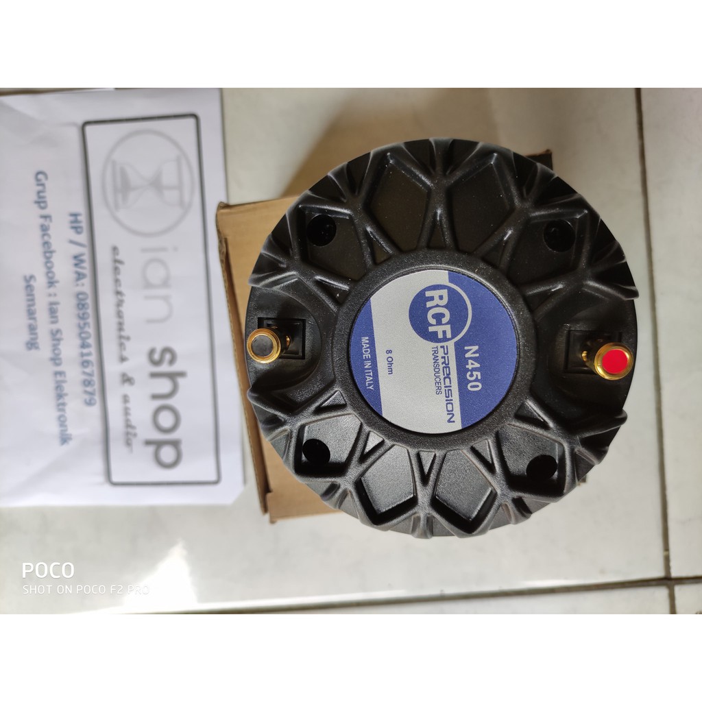 Driver Tweeter RCF N450 Twetter RCF N 450 VC 1,75 inchi 250 Watt Model Drat Bisa Spool Ulang New