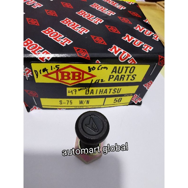 Baut roda zebra Espass s91 s88 s75 hijet 1000 asli japan